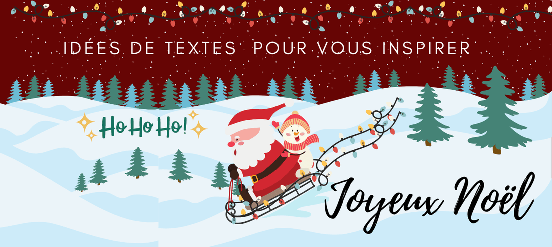 Joyeux Noel idéés de textes pour vous inspirer Pere Noel et un bohomme de neige