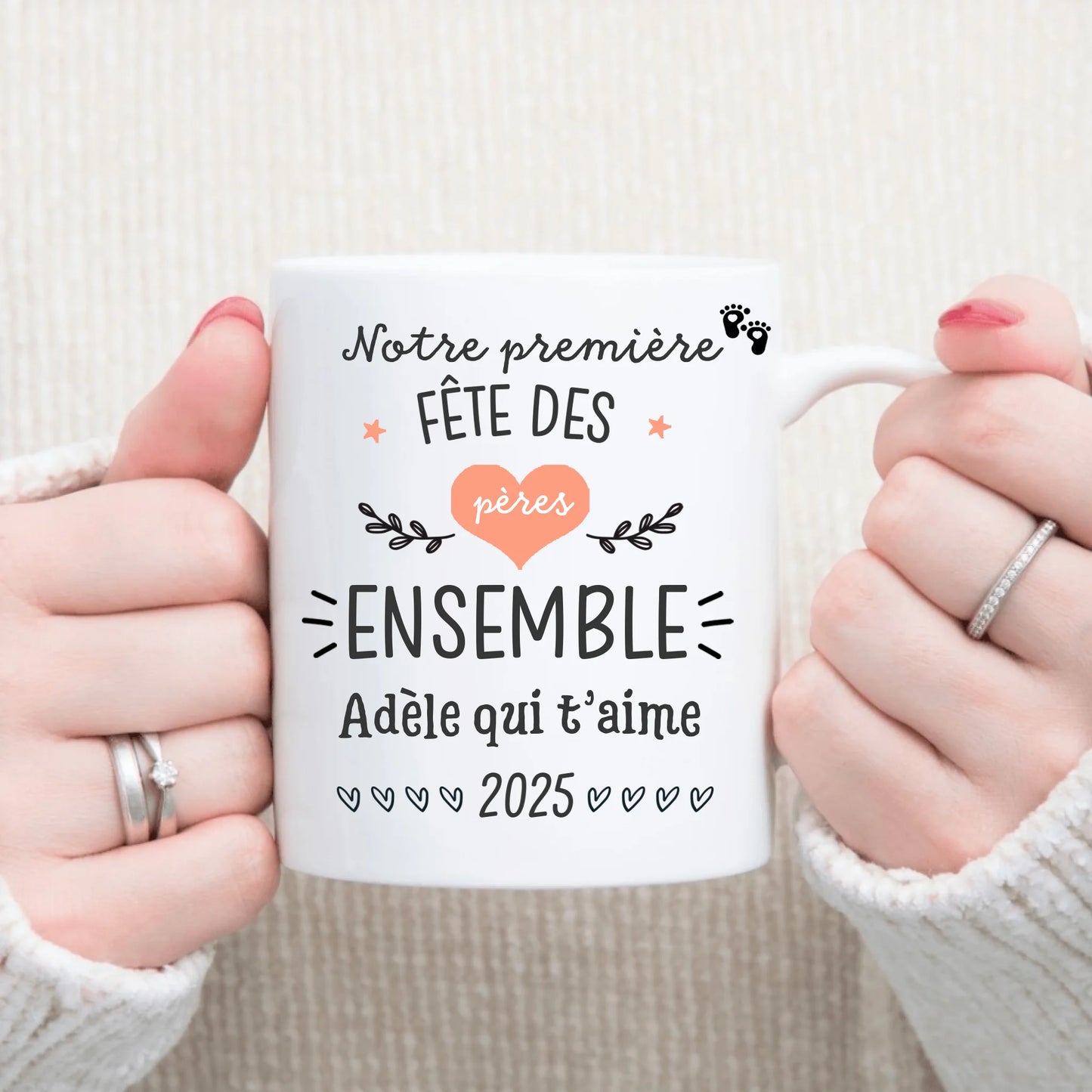 Mug personnalisé ▪ Première fête des pères ensemble