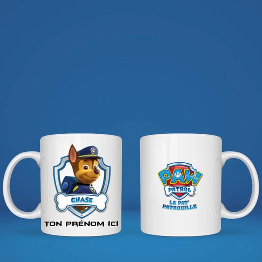Mug personnalisé · La Pat Patrouille · Chase Super héro Petit11