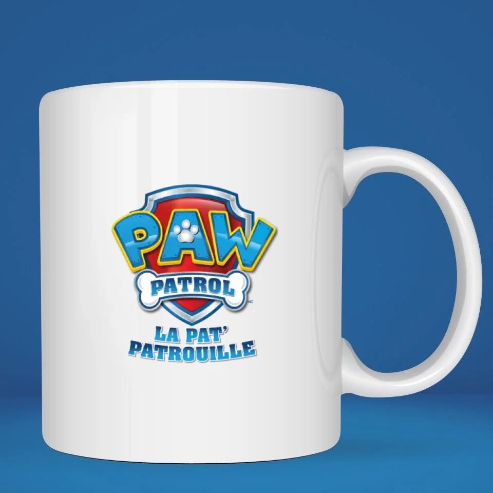 Mug personnalisé · La Pat Patrouille · Chase Super héro Verso Petit11