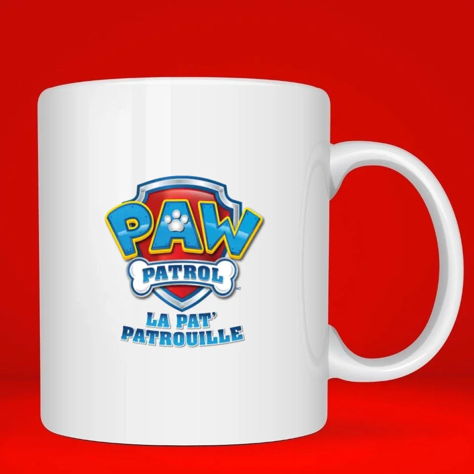 Mug personnalisé · La Pat Patrouille · Marcus Super héro Verso Petit11