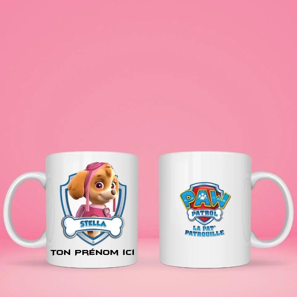 Mug personnalisé · La Pat Patrouille · Stella Super héro Petit11