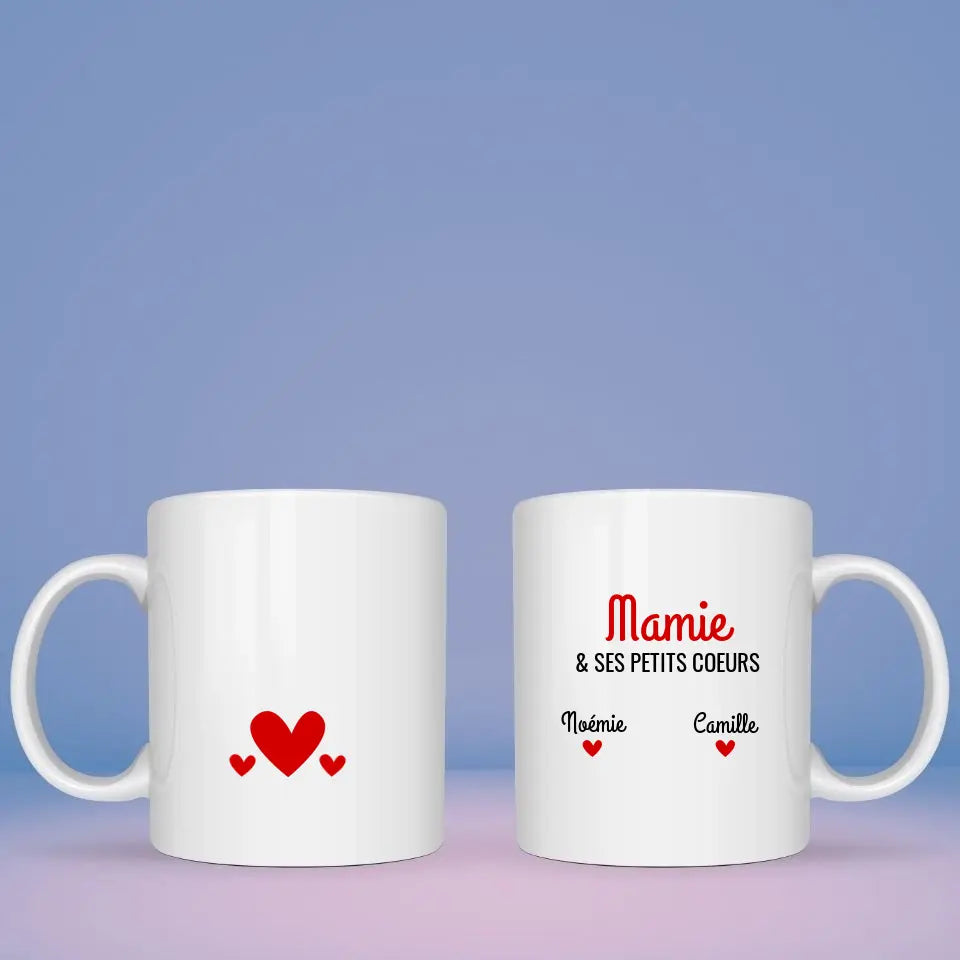Mug personnalisé · Mamie & Ses Petits Coeurs Mamie Petit11