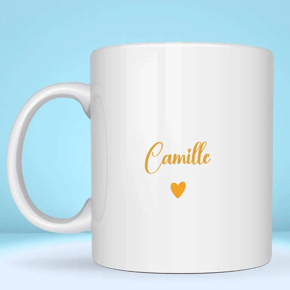 Mug personnalisé · Une Super Collègue Collègue, Retraite Recto Petit11