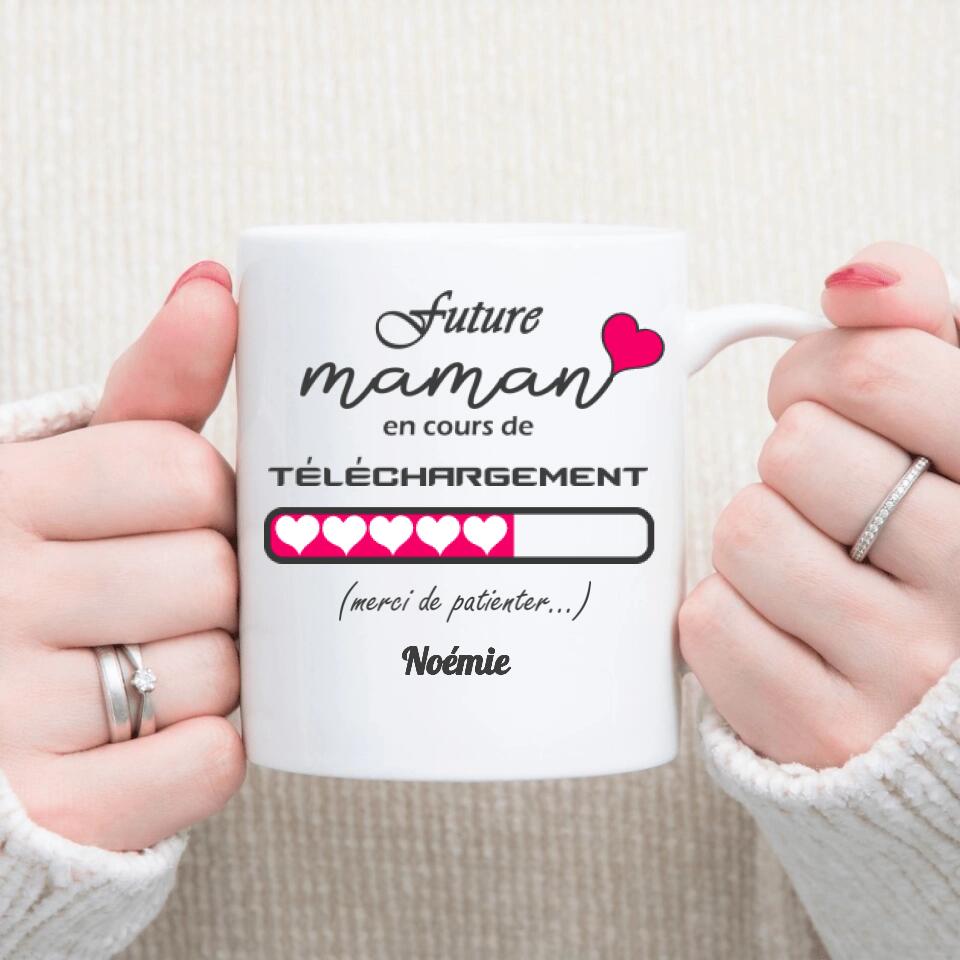 Petit 11 · Mug personnalisé ▪ Futur maman en cours de téléchargement mug-humour, mug-famille, mug-grossesse-naissance, mug-femme, mug-personnalise-noel- -1