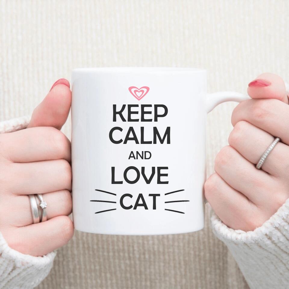 Petit 11 · Mug personnalisé ▪ Keep Calm Love Cat mug-humour, mug-anniversaire, mug-multi-occasions, mug-femme, mug-enfant, mug-animaux, mug-personnalise-noel, mug-nouvel-an 3
