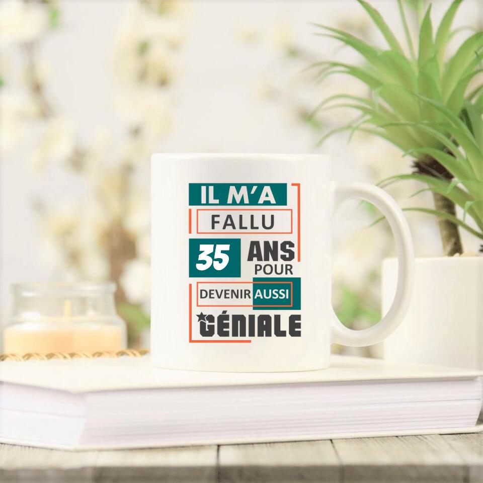 Petit 11 · Mug personnalisé ▪ Joyeux Anniversaire Devenir génial mug-humour, mug-anniversaire, mug-homme, mug-femme, mug-enfant 3