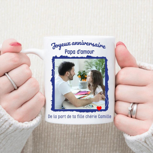 Petit 11 · Mug personnalisé ▪ Joyeux anniversaire Papa Drôle mug-humour, mug-famille, mug-anniversaire- -2