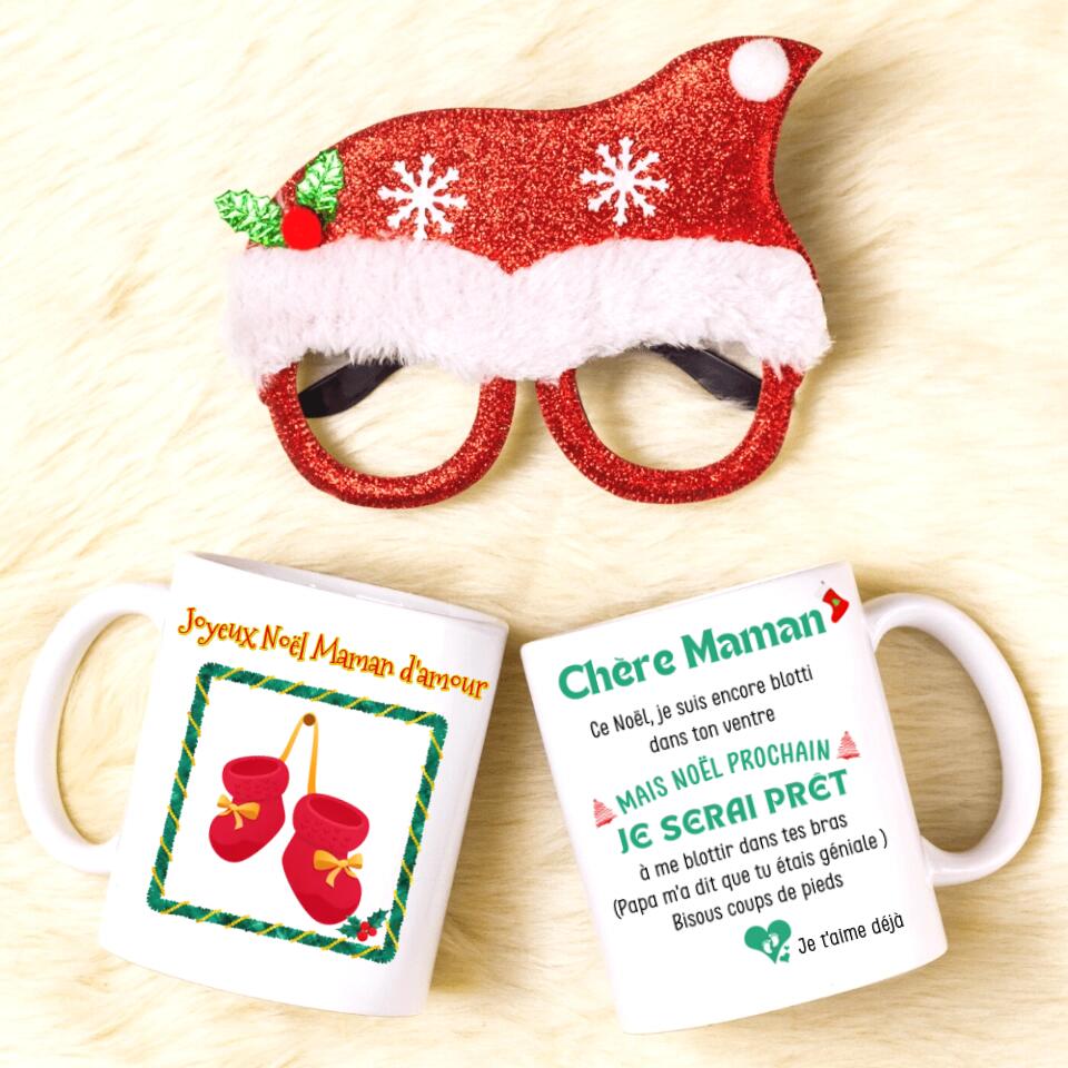 Petit 11 · Mug personnalisé Echographie Future Maman Joyeux Noël mug-famille, mug-grossesse-naissance, mug-personnalise-noel- -1