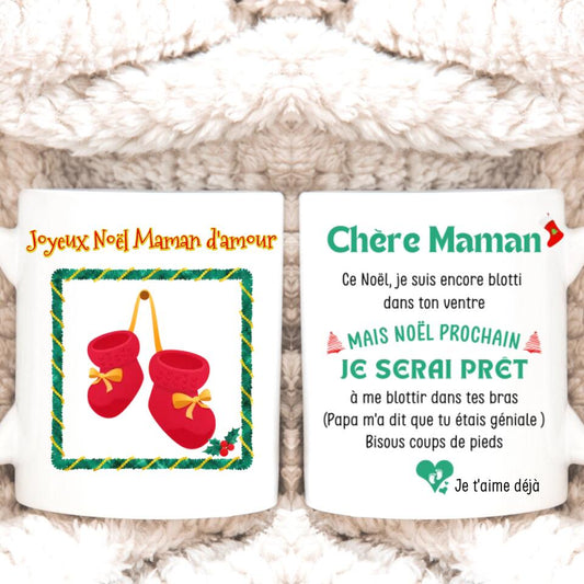 Petit 11 · Mug personnalisé Echographie Future Maman Joyeux Noël mug-famille, mug-grossesse-naissance, mug-personnalise-noel- -2