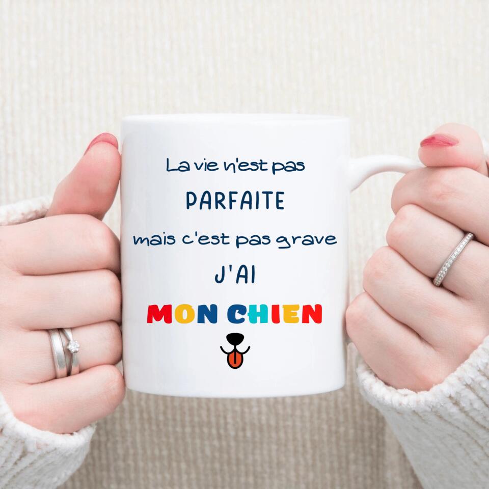 Petit 11 · Mug personnalisé ▪ Vie pas parfaite, mais j'ai mon chien / chat mug-anniversaire, mug-multi-occasions, mug-homme, mug-femme, mug-animaux, mug-personnalise-noel, mug-nouvel-an- -3