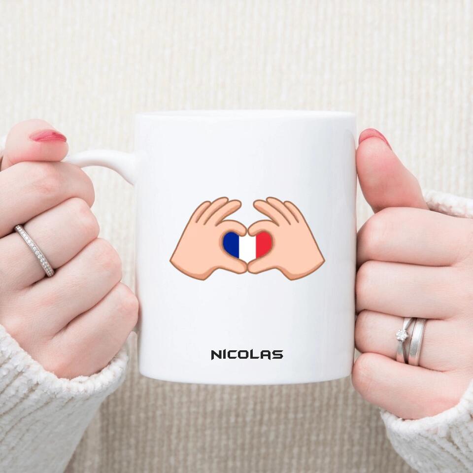 Petit 11 · Mug personnalisé Football · Mon cœur appartient à mug-anniversaire, mug-sport, mug-multi-occasions, mug-personnalise-noel, mug-nouvel-an- -6