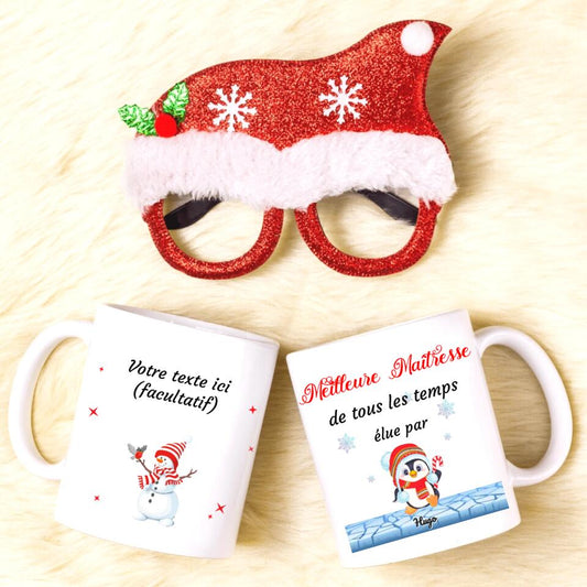 Petit 11 · Mug personnalisé · Meilleure maîtresse Merci mug-maitre-maitresse-professeur, mug-multi-occasions, mug-personnalise-noel, mug-nouvel-an- -2