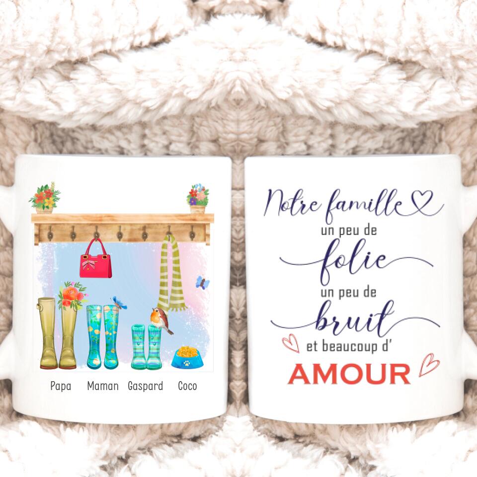 Petit 11 · Mug personnalisé ▪ Portrait Famille Bottes - Beaucoup d'amour mug-famille, mug-cremaillere, mug-anniversaire, mug-multi-occasions, mug-animaux, mug-personnalise-noel, mug-nouvel-an,mug-personnalise, nouvelles-creations-par-nos-artistes