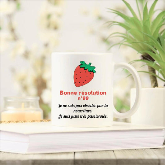 Petit 11 · Mug personnalisé · Je ne suis pas obsédée par la nourriture je suis juste très passionnée