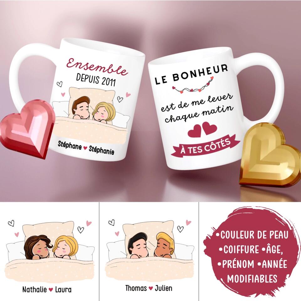 Petit 11 - Mug personnalisé Couple · Ensemble depuis 🧡-mug-amour, mug-mariage, mug-multi-occasions, mug-saint-valentin