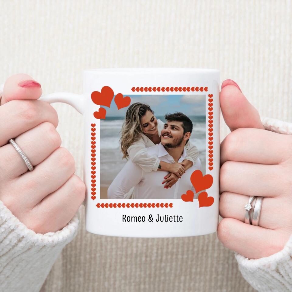 Petit 11 mug personnalisé photo couple prénom Chaque histoire d'amour est belle mais la notre est ma préférée Cadeau saint valentin cadeau d'amour