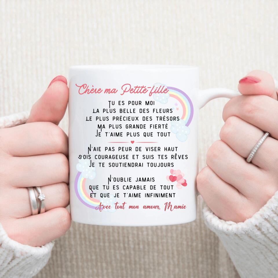 Petit 11 - Mug personnalisé Mamie & petite fille message d'amour cadeau anniversaire petite fille