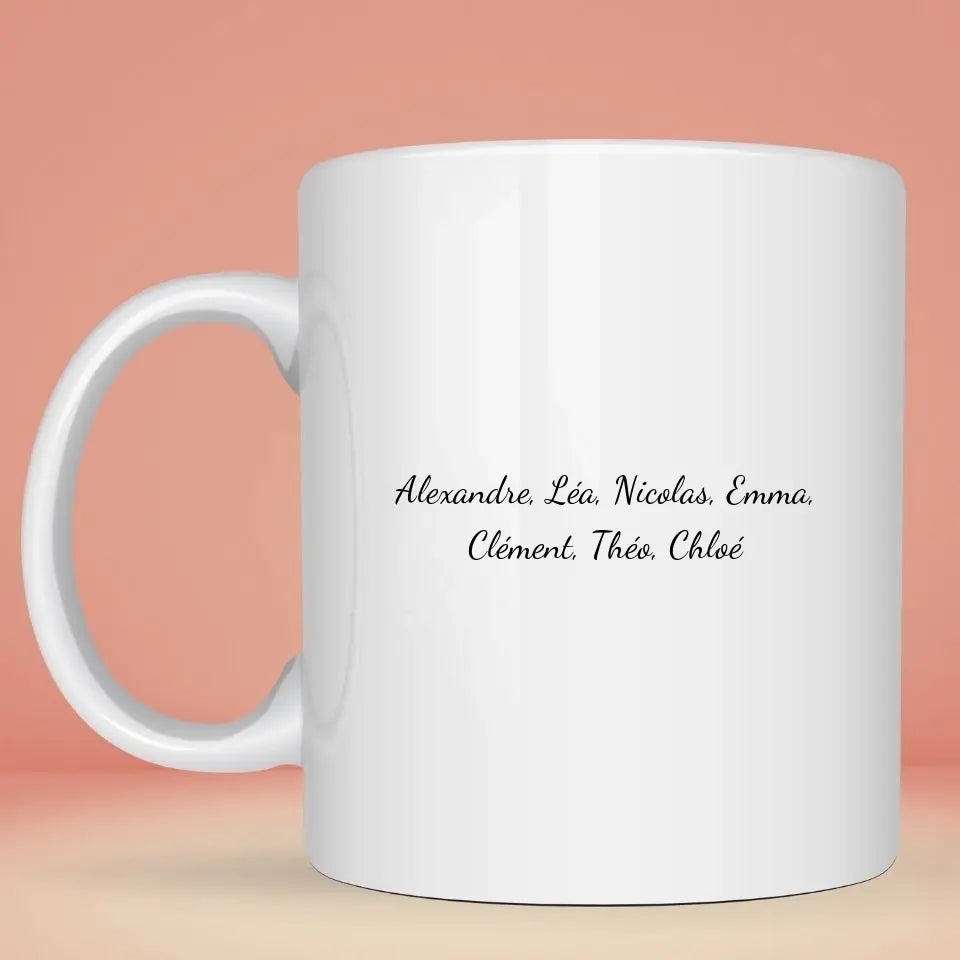 Mug collègue personnalisé pot de départ gauche