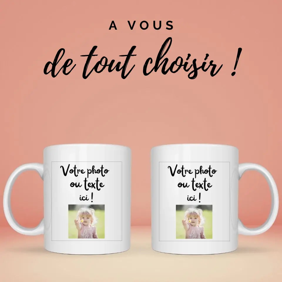 Mug personnalisation libre double face