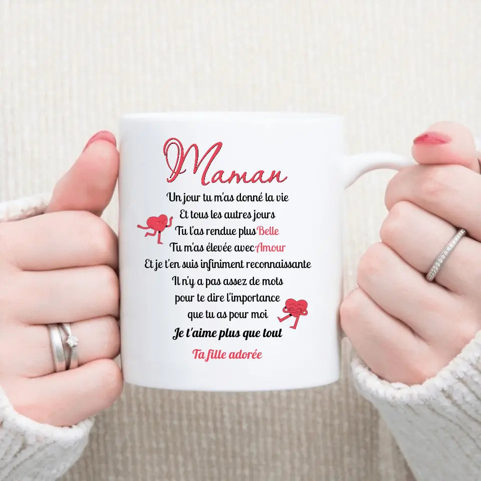 mug fête des mères - face droite