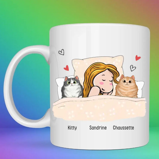Petit 11 - Mug personnalisé - Papa Maman Chat - I Meuw You