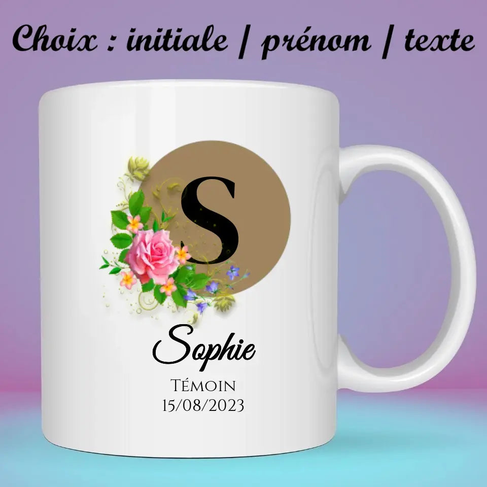 Mug Individuel avec initiale