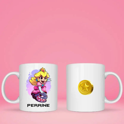 Mug personnalisé Princesse Peach Super Mario Bros