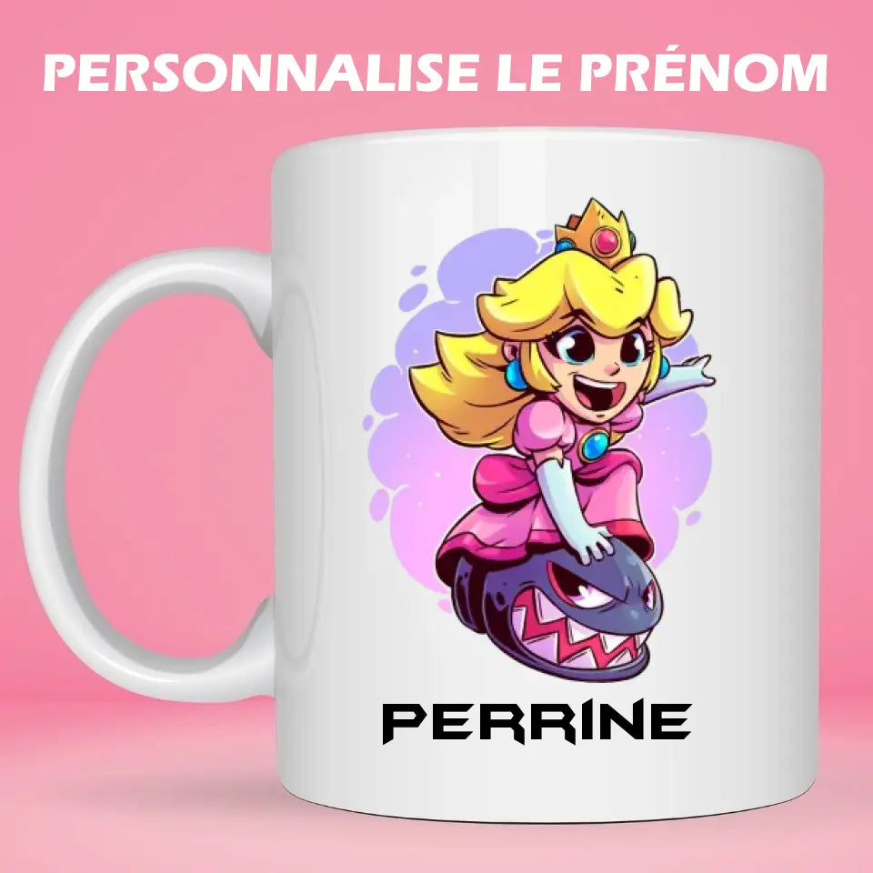 Mug personnalisé Princesse Peach Super Mario Bros
