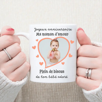 Mug personnalisé ▪ Joyeux premier anniversaire en tant que Maman