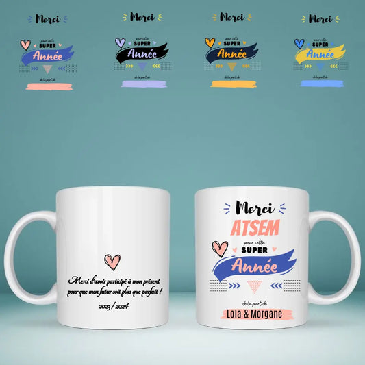 Mug personnalisé · Merci Maîtresse Maître