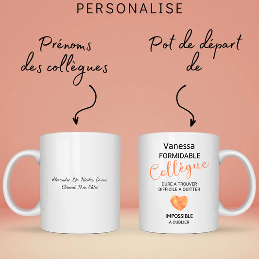 Mug Collègue personnalisé formidable