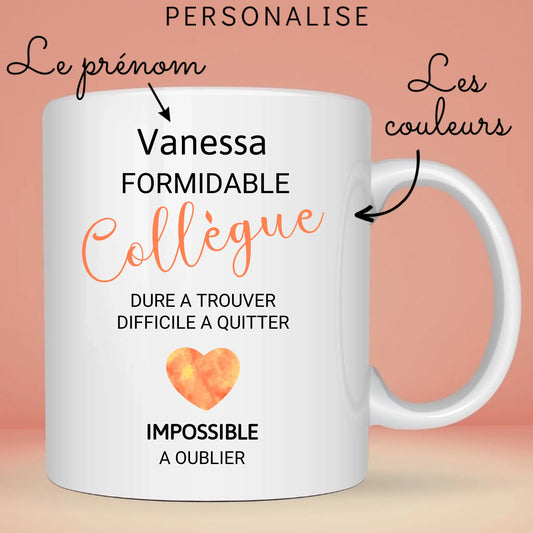 Mug Collègue personnalisé formidable