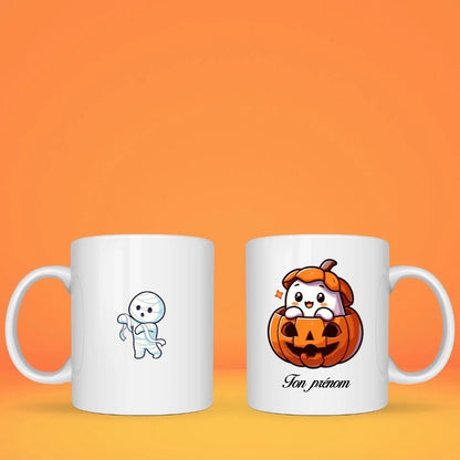 Mug personnalisé Halloween fantôme citrouille & momie