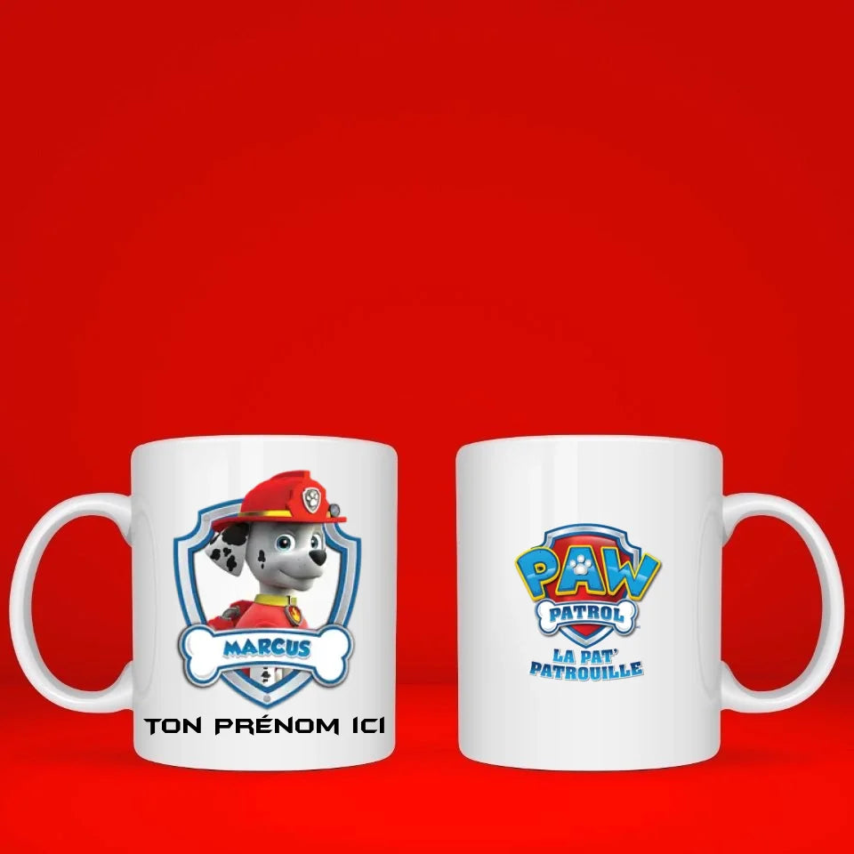Mug personnalisé · La Pat Patrouille · Marcus Super héro  Petit11