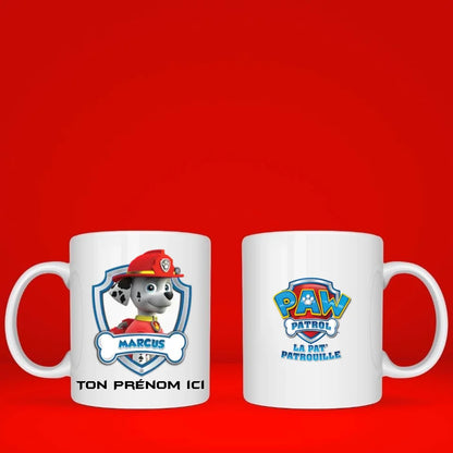 Mug personnalisé · La Pat Patrouille · Marcus Super héro  Petit11