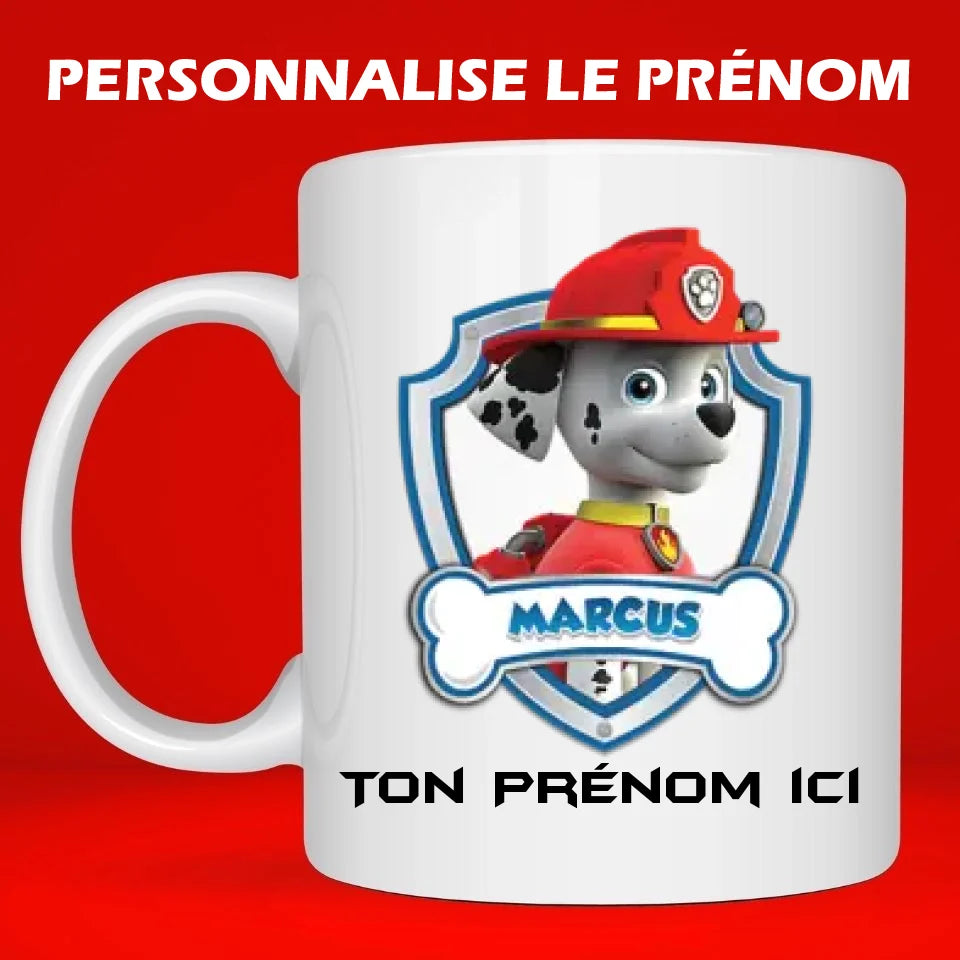 Mug personnalisé · La Pat Patrouille · Marcus Super héro Recto  Petit11