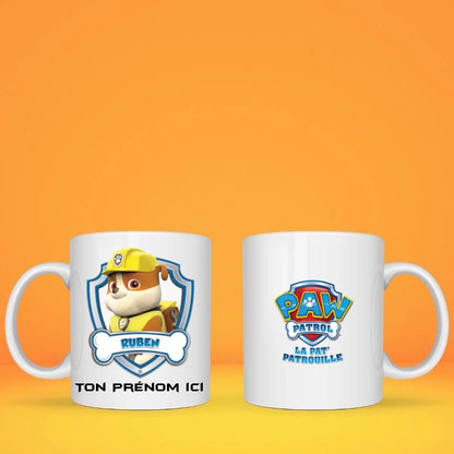 Mug personnalisé · La Pat Patrouille · Ruben Super héro  Petit11