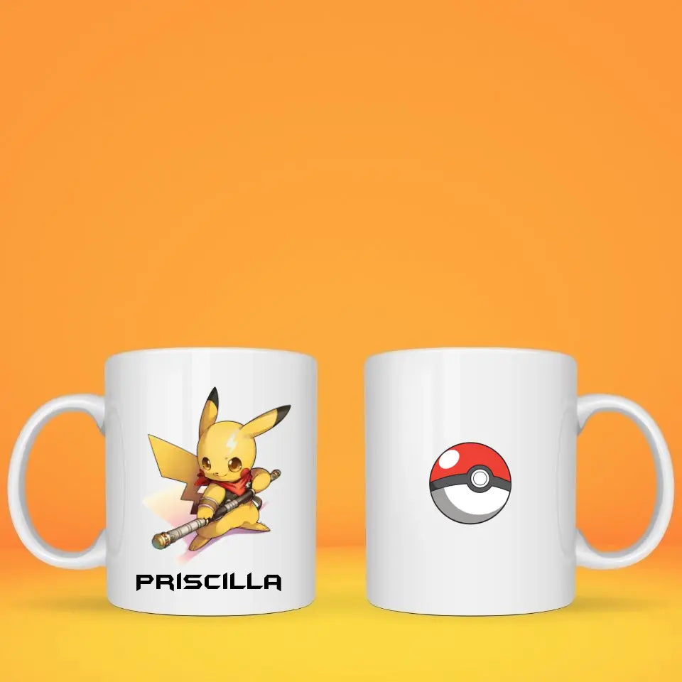 Mug personnalisé · Pokémon · Pikachu Super héro  Petit11