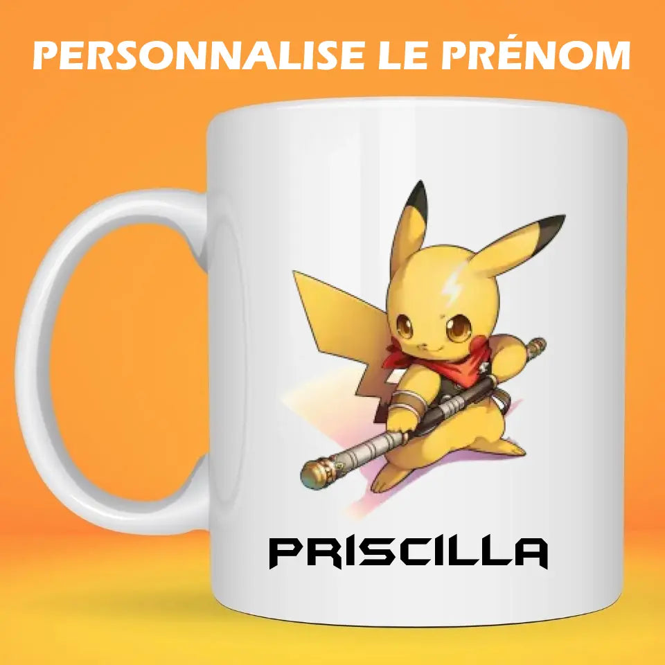 Mug personnalisé · Pokémon · Pikachu Super héro Recto  Petit11