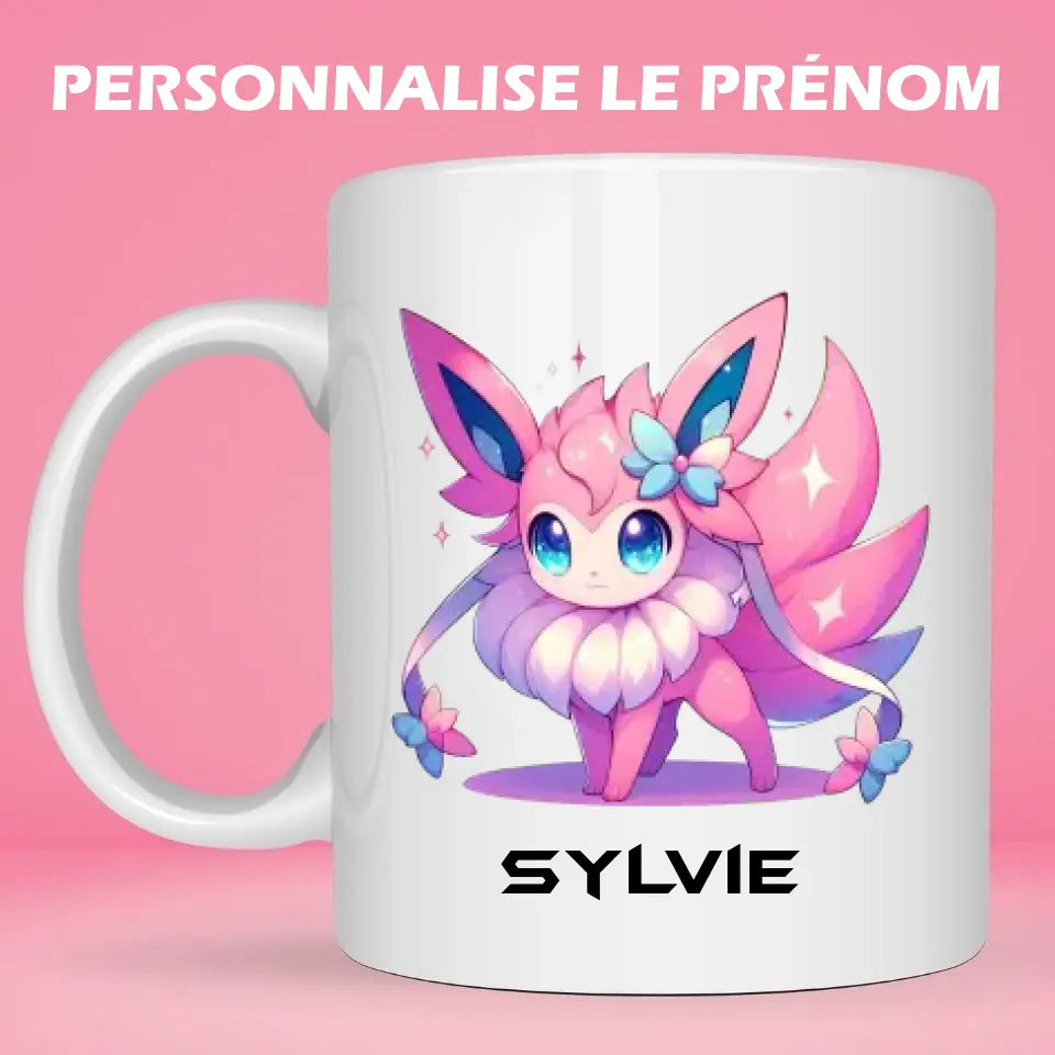 Mug personnalisé · Pokémon · Sylveon Super héro Recto  Petit11