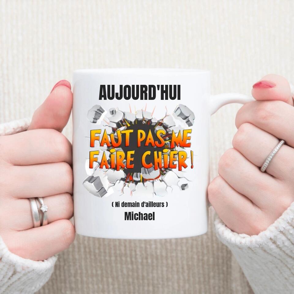 Petit 11 · Mug personnalisé ▪ Faut pas me faire chier ! mug-humour, mug-anniversaire, mug-multi-occasions, mug-homme, mug-femme 1
