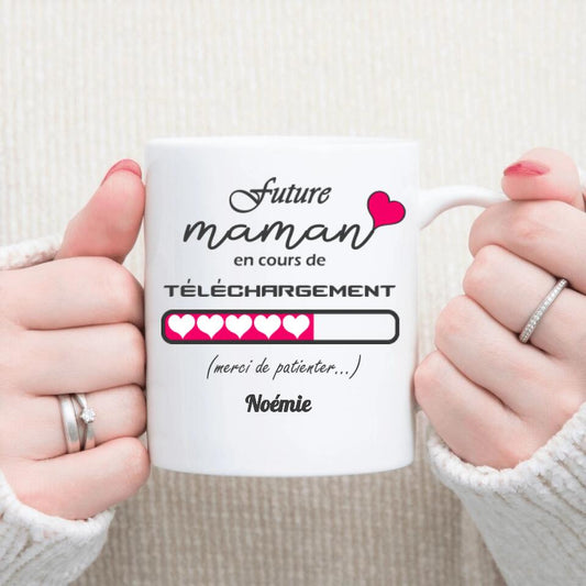 Petit 11 · Mug personnalisé ▪ Futur maman en cours de téléchargement mug-humour, mug-famille, mug-grossesse-naissance, mug-femme, mug-personnalise-noel- -1