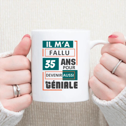 Petit 11 · Mug personnalisé ▪ Joyeux Anniversaire Devenir génial mug-humour, mug-anniversaire, mug-homme, mug-femme, mug-enfant 1