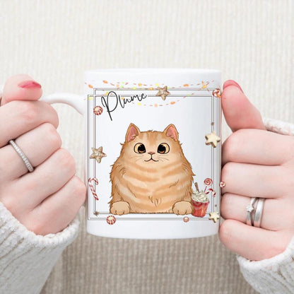 Petit 11 · Mug personnalisé ▪ Je travaille dur pour que mon chat puisse avoir une vie meilleure