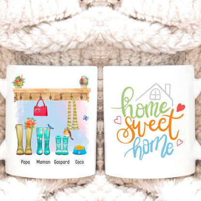 Petit 11 · Mug personnalisé ▪ Famille Bottes ▪ Home Sweet Home mug-famille, mug-cremaillere, mug-multi-occasions, mug-couple, mug-homme, mug-femme, mug-animaux