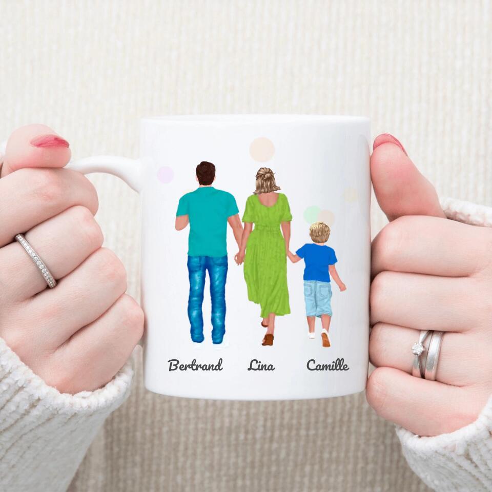 Petit 11 · Mug personnalisé Portrait Tableau Famille Personnalisé La famille c'est là où la vie commence et là où l'Amour ne finit jamais mug-amour, mug-famille, mug-cremaillere, mug-multi-occasions, mug-personnalise-noel- -1