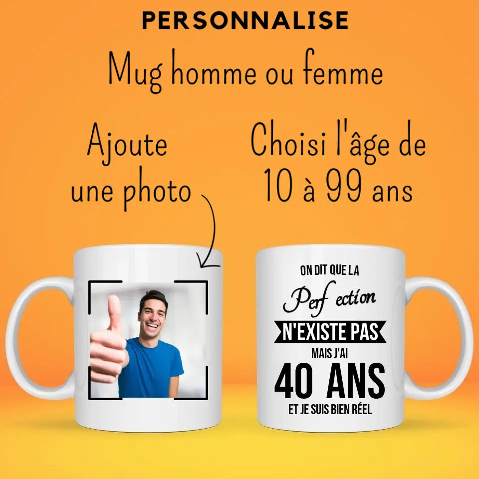 Mug anniversaire personnalisé