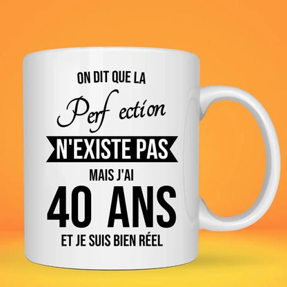 Mug anniversaire âge personnalisé