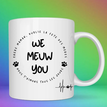 Petit 11 - Mug personnalisé - Papa Maman Chat - I Meuw You